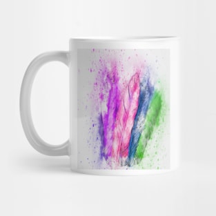 Abstract feathers Mug